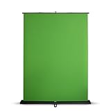 Floordirekt Greenscreen Rollup Ausfahrbarer Fotohintergrund mit Ständer | Chroma Key Panel Leinwand...