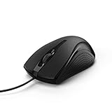 Hama Computermaus mit Kabel (Maus mit 3 Tasten für PC, Laptop oder Notebook, geeignet für Rechts-...