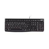 Logitech K120 Kabelgebundene Tastatur für Windows, USB Plug & Play, Volle Größe,...
