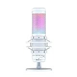 HyperX QuadCast S - RGB USB Condenser Microphone for PC, PS5, Mac, Anti-Vibration Shock Mount, 4...