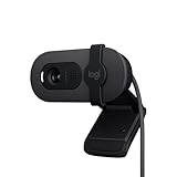 Logitech Brio 100 Full HD-Webcam für Meetings und Streaming, Auto-Lichtausgleich, integriertes...
