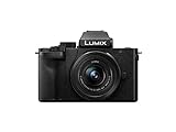 Panasonic Lumix DC-G110KEG-K Systemkamera (20 MP, 4K, Bildstabilisator, Sucher, 7,5 cm Touch,...