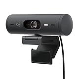 Logitech Brio 500 Full-HD-Webcam mit Auto-Lichtkorrektur, Zeigemodus, Doppelmikrofon +...