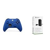 Xbox Wireless Controller Shock Blue + Xbox Play & Charge Kit M