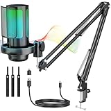 Anykuu Kondensator Microphone Kit Professional, 192kHZ/24 USB Gaming Mikrofon PC Streaming Podcast...