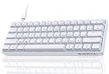 Dierya DK61se Gaming Tastatur,60% Prozent Mechanische Tastatur mit Blue Clicky Switch,Ultra-Compact...