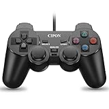 Cipon Wired Controller Compatible with PS-2 Console, Black Remote Controllers Gamepad with 1.8M...