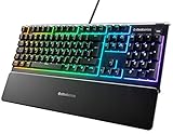 SteelSeries Apex 3 - Gaming Tastatur - 10-Zonen RGB-Beleuchtung - Premium magnetische...