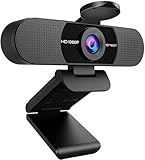 EMEET Full HD Webcam - C960 1080P Webcam mit Objektivabdeckung & Dual Mikrofon, 90 ° Streaming...