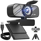 Gohero Full HD 1080P Video Webcam und Weitwinkel-Videokamera mit eingebautem Mikrofon und drehbarem...
