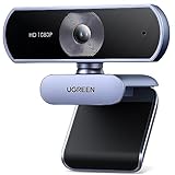 UGREEN Webcam Full HD 1080P/30fps USB A Webcam mit Mikrofon für PC, klares Stereo-Audio,...