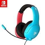 Turtle Beach Airlite Fit Neon Blau und Rot Wired Gaming Headset Offiziell Lizenziert für Nintendo...