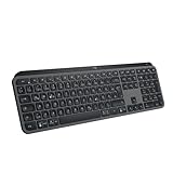 Logitech MX Keys S kabellose Tastatur, Low Profile, Fluid Quiet Typing, Programmable Keys,...