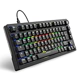 Sharkoon Skiller SGK25 RGB, Gaming Tastatur, 75% Layout, Hot Swap, Huano RED geschmierte Schalter,...