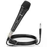 TONOR Dynamischer Mikrofon mit 16ft/5m XLR Kabel, 6,35mm Klinke Handmikrofon Microphone microfon...