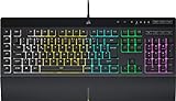 Corsair K55 RGB PRO Kabelgebundene Membran-Gaming-Tastatur (Dynamische RGB-Hintergrundbeleuchtung, 6...
