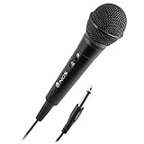 NGS Singer FIRE - Dynamisches Mikrofon, Mikrofon mit 3 Meter Kabel, 6,3 mm Klinkenanschluss und...