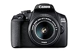 Canon EOS 2000D Spiegelreflexkamera - mit Objektiv EF-S 18-55 F3.5-5.6 III (24,1 MP, DIGIC 4+, 7,5...