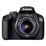 Canon EOS 4000D DSLR Kamera - mit Objektiv EF-S 18-55mm III Gehäuse Body (18 MP, DIGIC 4+, 6,8 cm...